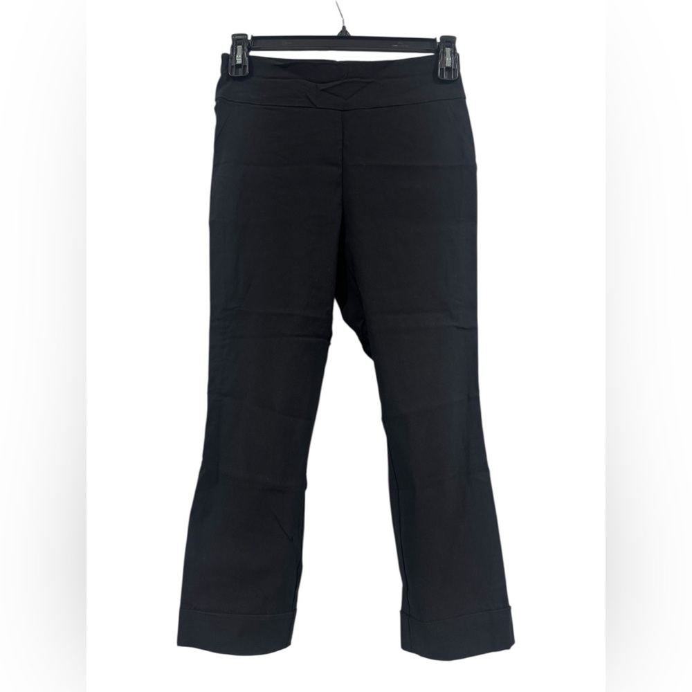New York & Co Women’s Black Whitney Pull On Ankle Cuff Stretch Pants Medium